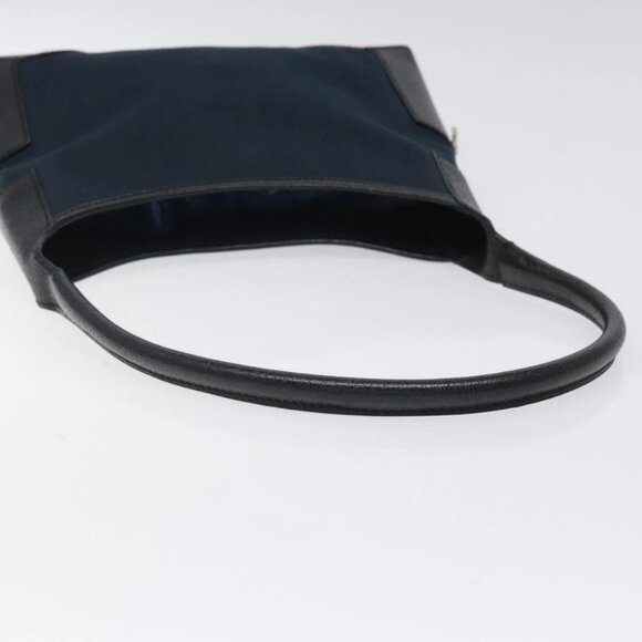 Salvatore Ferragamo Shoulder Bag Canvas Navy Silver Auth bs25827 - Picture 8 of 16